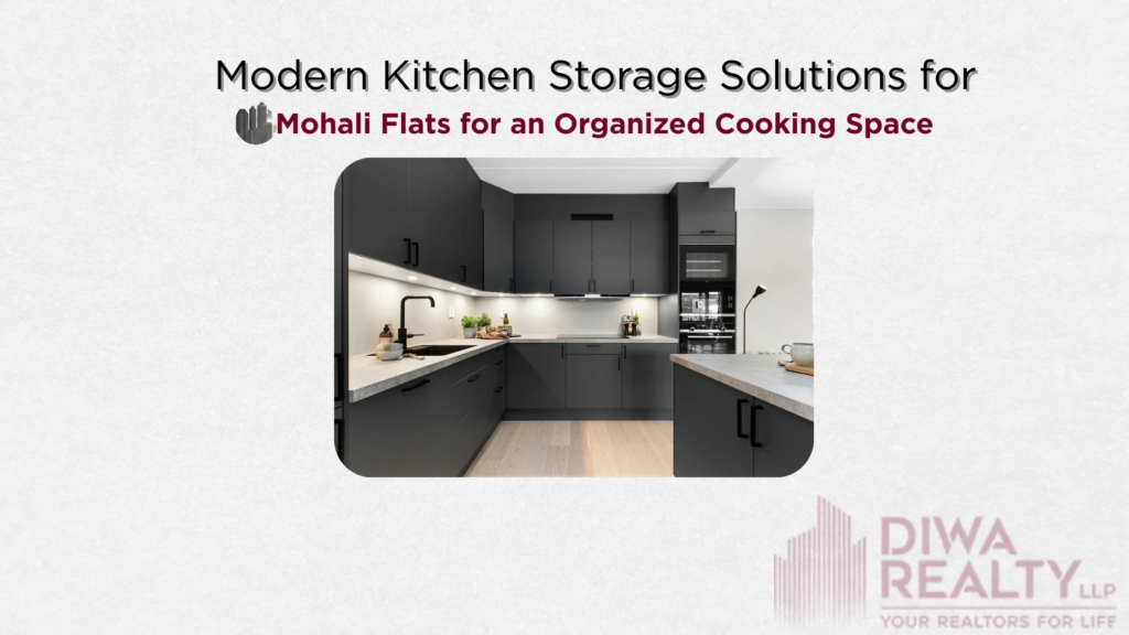 Modern Kitchen Storage Solutions for Mohali Flats for an Organized Cooking Space