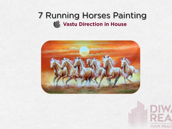 7 Running Horses Painting Vastu Direction in House